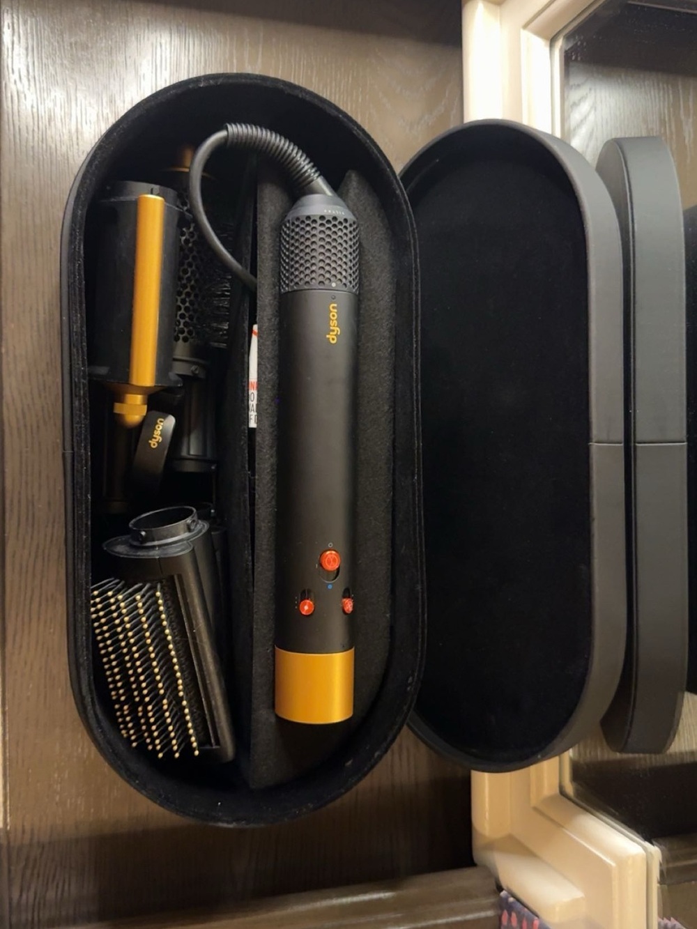 The Dyson Airwrap Multi-Styler in limited-edition Onyx Black and Gold